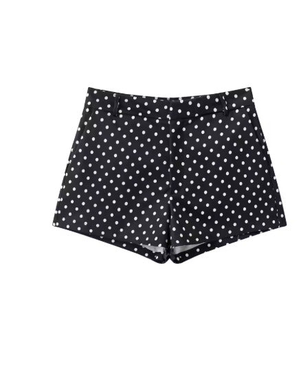 Polka dot shorts Co-ord