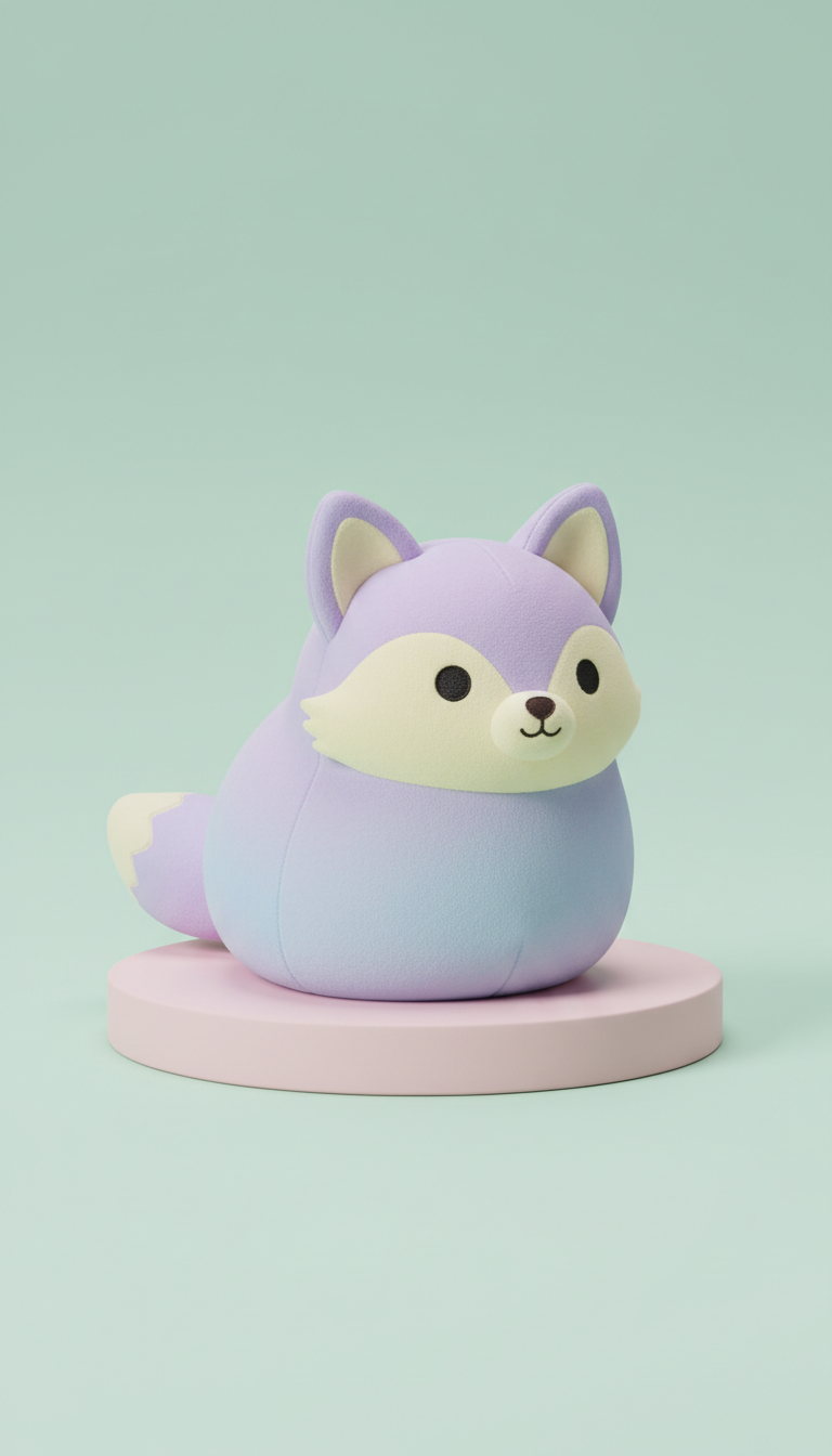 Lavender Mist Fox Gradient Squishy
